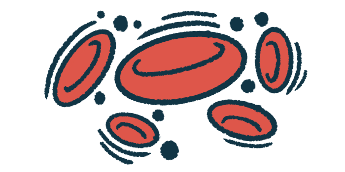 An illustration of red blood cells.