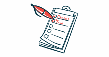 An oversized red pen ticks boxes marked 