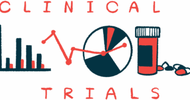 A bar graph, a heart rate reading, a pie chart and a prescription medicine bottle are sandwiched between the words 