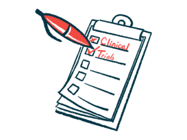 An oversized red pen ticks boxes marked 