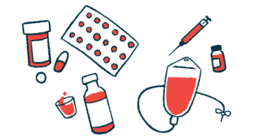This illustration shows a variety of medications, including different types of pills, a syringe, a bottle and cup filled with liquid medicine, and an IV bag.